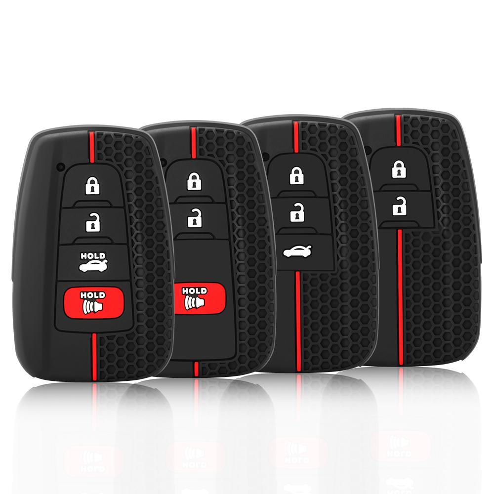 Silicone Car Key Case Cover Protector For Toyota Highlander Corolla Prius RAV4 Camry Avalon C-HR GT86