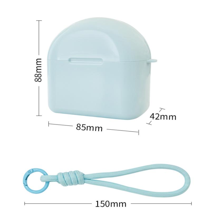 Denture Box Tray Case Drainage Design Dental Retainer Color Tray Storage Box Plastic Teeth Container False Teeth Protective
