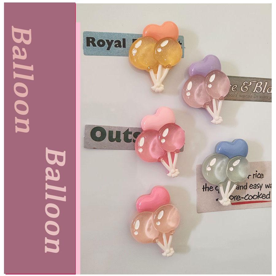 

5pcs Personalized and Fun Balloon Refrigerator Magnets Cute Creative Fridge Po Message Magnet Decorative