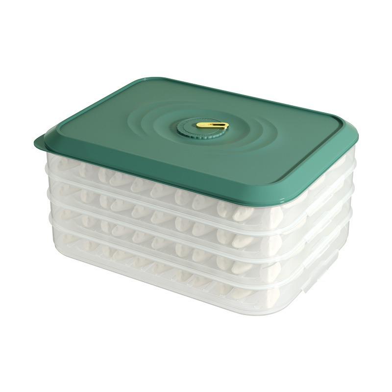 Large Capacity Multi-layer Dumpling Freezer & Fresh-Keeping Box
