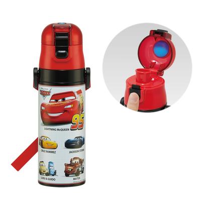 Botella de Agua de Acero Inoxidable Skater para Directo Ligera y Disney Enfriamiento Deportes Acuáticos Agua Niños, Beber, 470ml, Apta para Niños, Cars, 25,