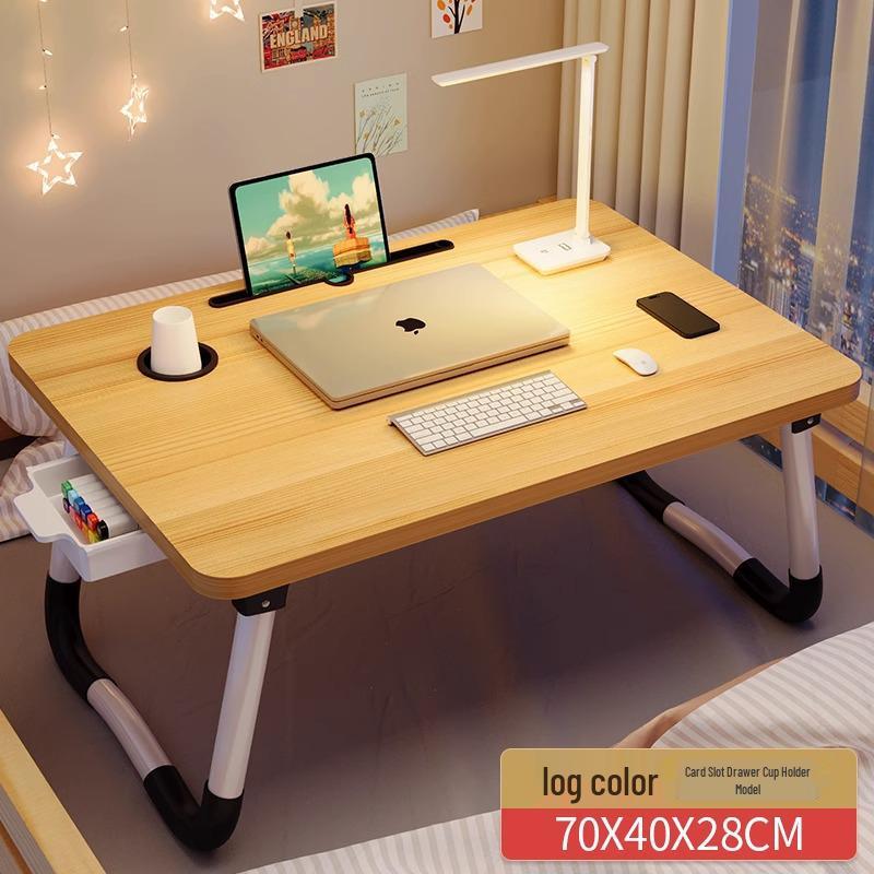 Foldable Bedside Table: Compact Desk for Dorms and Bedrooms