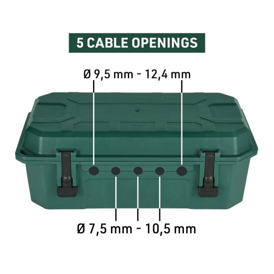 Outdoor Electrical Box with Shield Cover Large Capacity IP54 Waterproof Wide Compatibility
