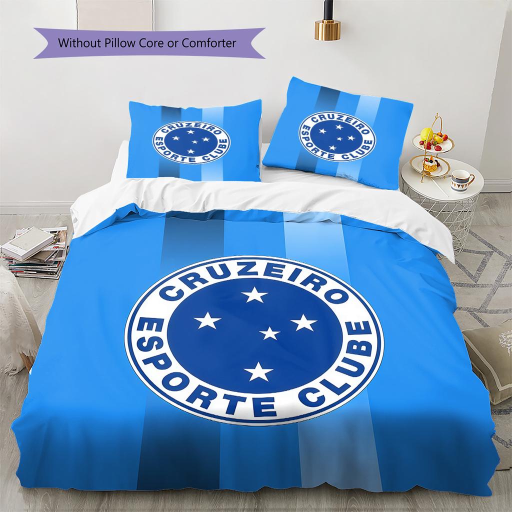 Cruzeiro Pattern Bedding Quilt Set Home Decoration Gift (1 * Duvet Cover + 2 * Pillowcase Without Core)