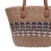 Women Woven Straw Large Tote Bag Zipper Closure Underarm Bag Summer Trendy Handbag for Beach Travel