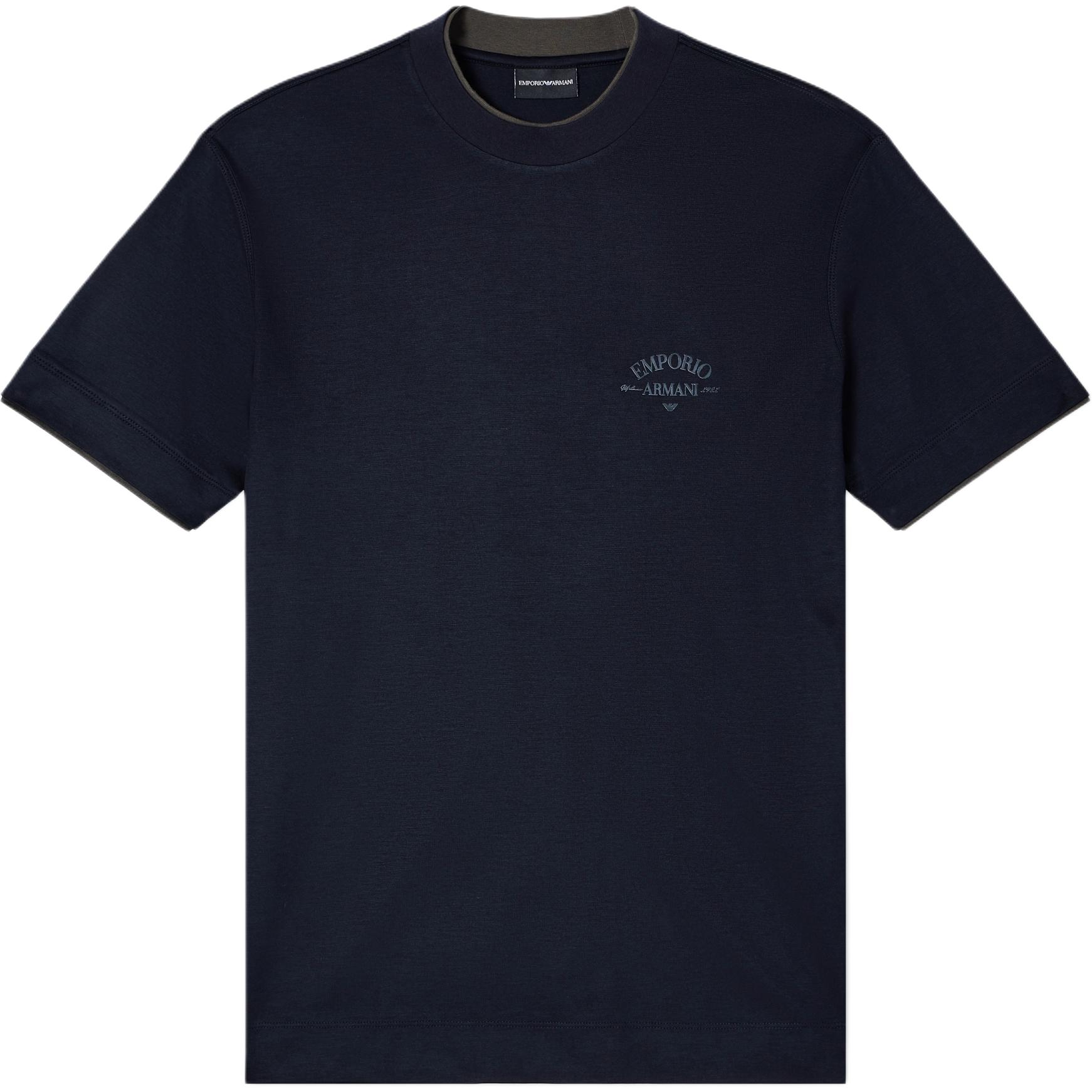 

Emporio Armani FW25 Cotton Color Block Crew Neck Short Sleeve T-Shirt Men Tops EM002939-AF18312-UB118 S
