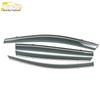 14 Vios FS Rain Guards: Stainless Steel Sun Visor Trim for Cars