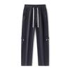 Overalls men's autumn new American retro trendy brand splicing loose wide-leg straight elastic waist casual pants