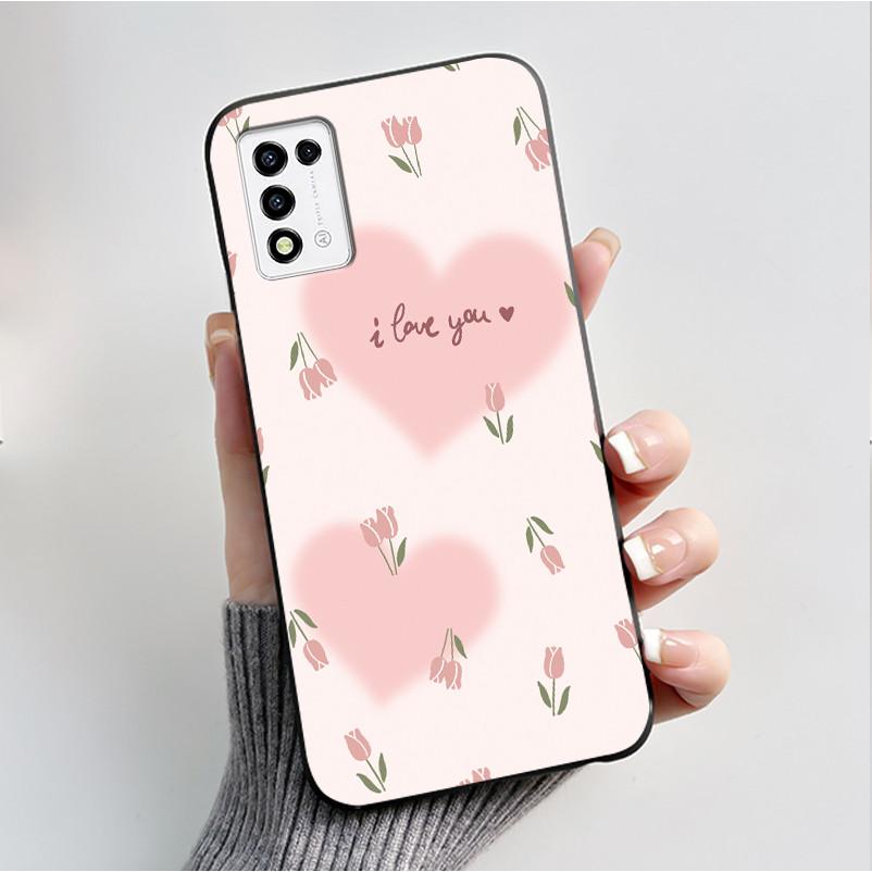 Phone Case For ZTE Libero 5G III A202ZT / Libero 5G II A103ZT Casing Fashion Butterfly Flower Black Soft TPU Case Silicone Cover