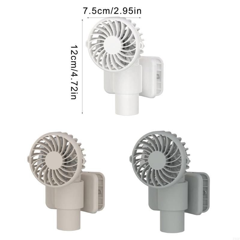 

F92F Umbrella Fan Portable Fan 1000mAh ABS Texture Suitable for Bedroom Office білий