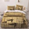 Africa Egypt King Queen Duvet Cover Egyptian Pharaoh Bedding Set For Teens Adults Ancient Frescoes 2/3pcs Polyester Quilt Cover