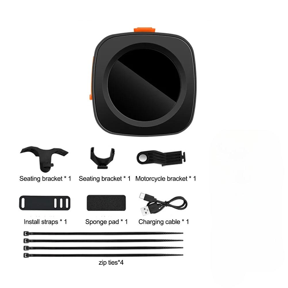 Motorcycle Tail Rear Light Saddle Seatpos Bicycle Rear Light Waterproof USB Cycling Tail Taillight LED Lights Bike Accessories