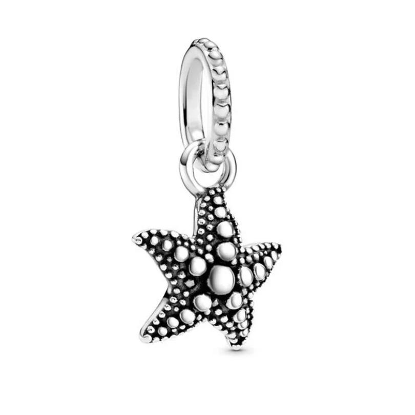 New Copper Charm Fit Original Bracelet Accessories Women Jewelry Blue Ocean Series Cruise Ship Octopus Sea Shell