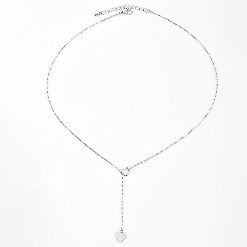 New European Heart Pendant Necklace for Women Romantic Cute Fashion Jewelry Adjustable Chain Necklace Punk Party Gifts