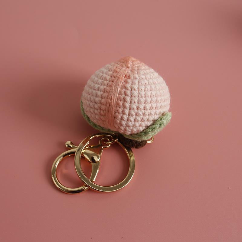 Handmade Summer Fruit Pendant Yarn Keychain