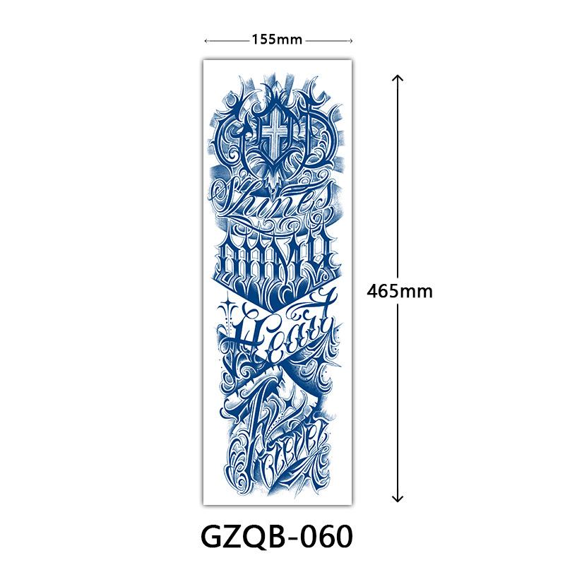 Herbal Tattoo Stickers, Semi-Permanent Tattoo Stickers, Herbal Juice Full Arm Tattoo Stickers