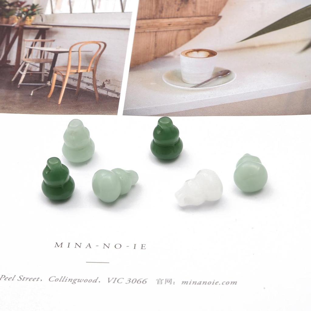 10 Stück/Packung Kristallglas Kleine Kürbis Anhänger DIY Halskette Armband Herstellungs Materialien Zubehör