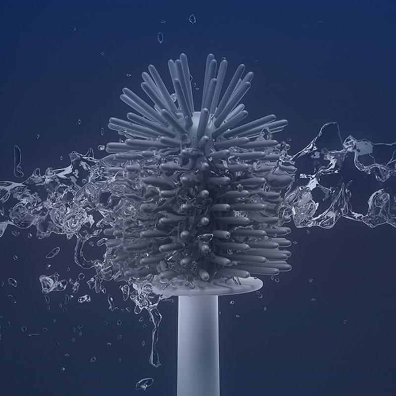 Toilet Brush Set Space saving Solution Quick Drying Toilet Bowl Brush & Holder for Efficient Bathroom Maintenance