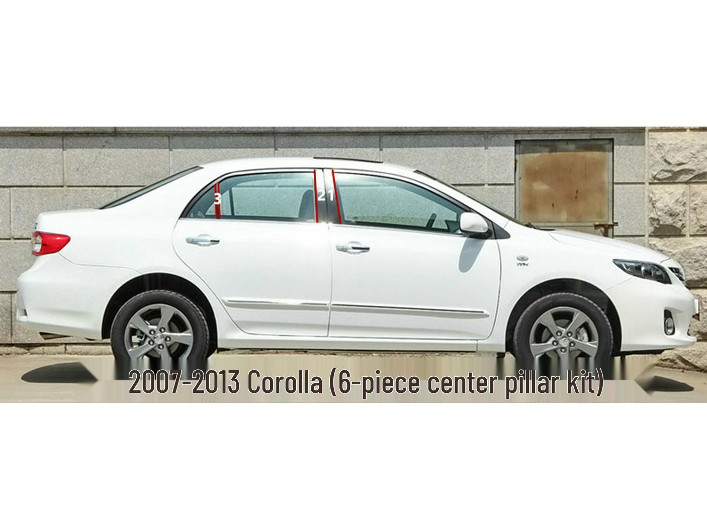 Совместимо с модифицированными накладками на окна и стойки для моделей Toyota Corolla, Levin, RAV4, Reiz, Vios и FS 2023 года.