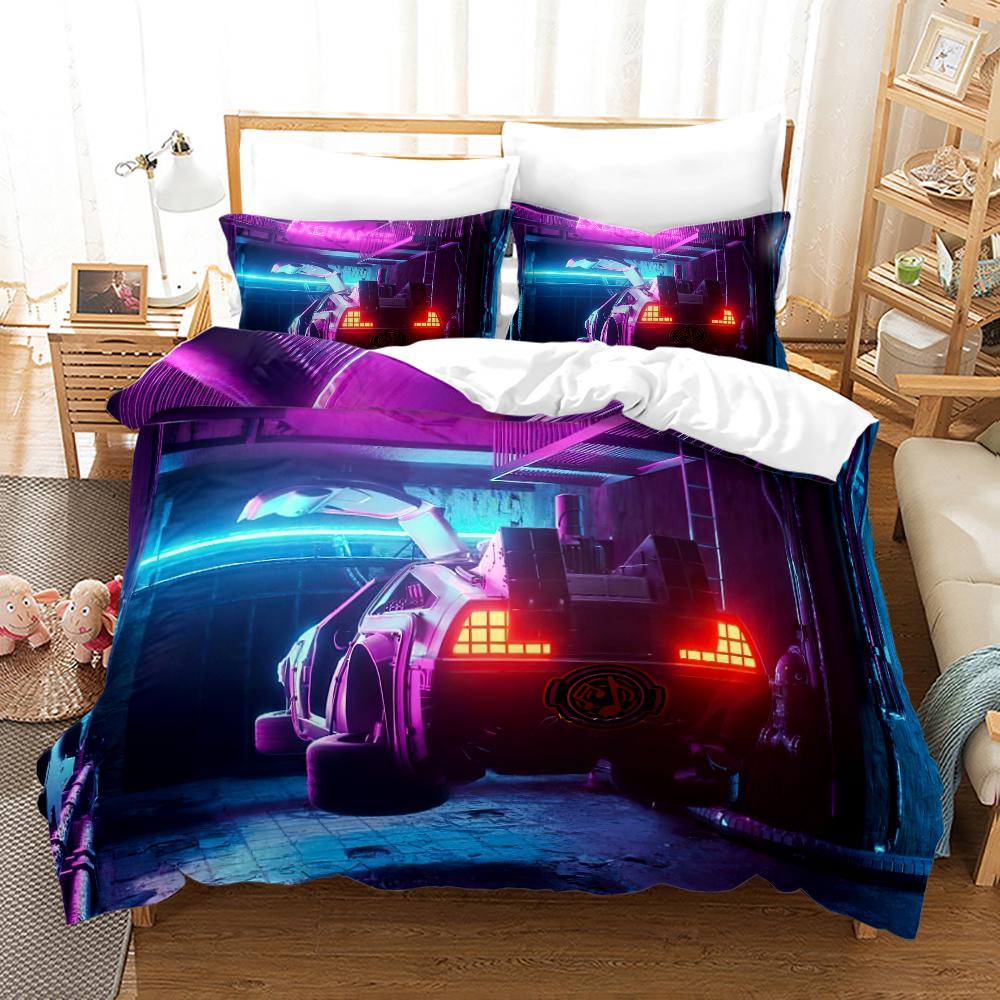 AK47 Knight Academia Anime Duvet Cover Set with Pillow Covers Polyester Teens Kids Bedding Set Full Queen King Size Bed Linen