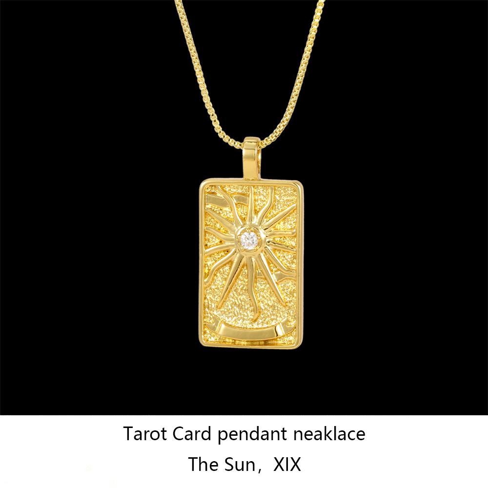 New Necklace Ins Trendy Punk Style Hip-Hop Unisex Necklace with Diamond Square Choker