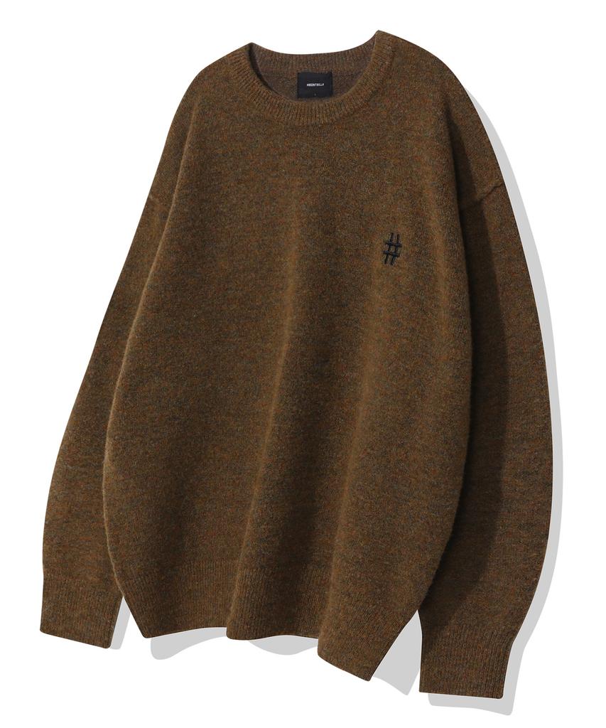 BEENTRILL Essentials Hashtag Logo Knit (Khaki)