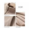 Yi Han Meng Women's Fleece Lined Zip-Up Cardigan - Warm, Korean Style Autumn/Winter Casual Sweatshirt with Stand Collar