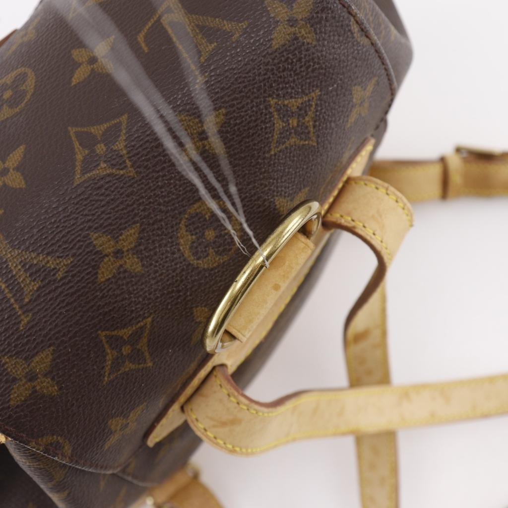 Louis Vuitton MontsourisMM Backpack Daypack M51136 Brown Monogram Canvas Women Used