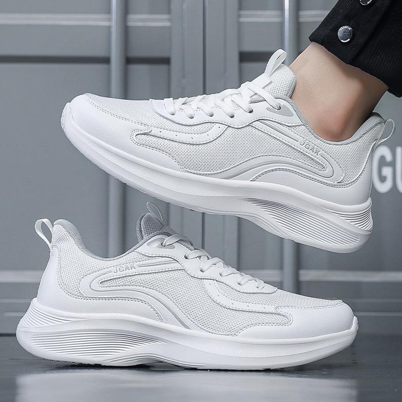 Large Size Men's Fashion Casual Sports Shoes Trend Versatile Breathable Net Shoes Light Running Shoes Light Luxury Travel Shoes