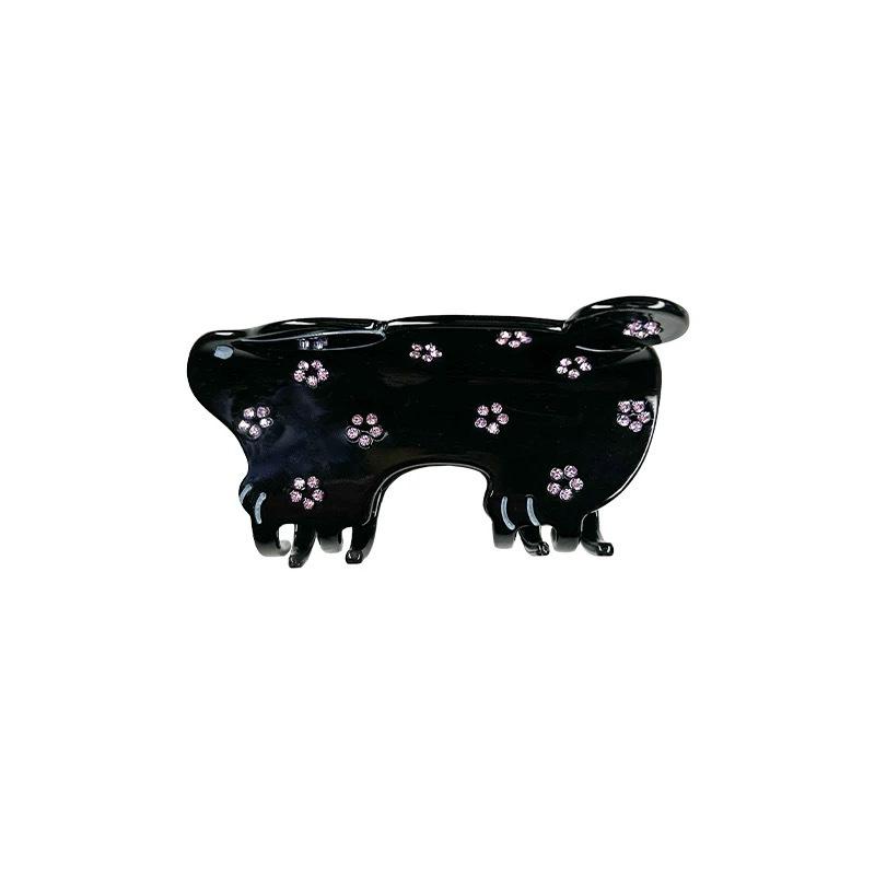 1pc Autumn/Winter Running Rabbit Flower Diamond Hair Claw Cute Acetate Shark Clip Hair Accessories