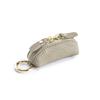 Mini Leather Coin Purse Soft Water-resistant Zipper Pouch with Key Ring Compact Card Holder for Men Women Outdoor
