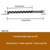 High-Speed Steel Extended Straight Shank Three-Flute End Mill, 2.5-10mm, White Steel