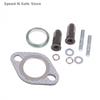 Zestaw 10 szt./zestaw Uszczelka Śruby Wydechu Metalowy Szpilka Nakrętka, Kompatybilny Ze Skuterami GY6 50–150cc, ATV, Gokartami, Motorowerami i Quadami