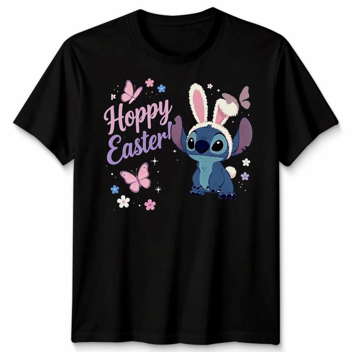 

Unisex Lilo & Stitch Hoppy Easter Bunny And Butterflies T shirt S