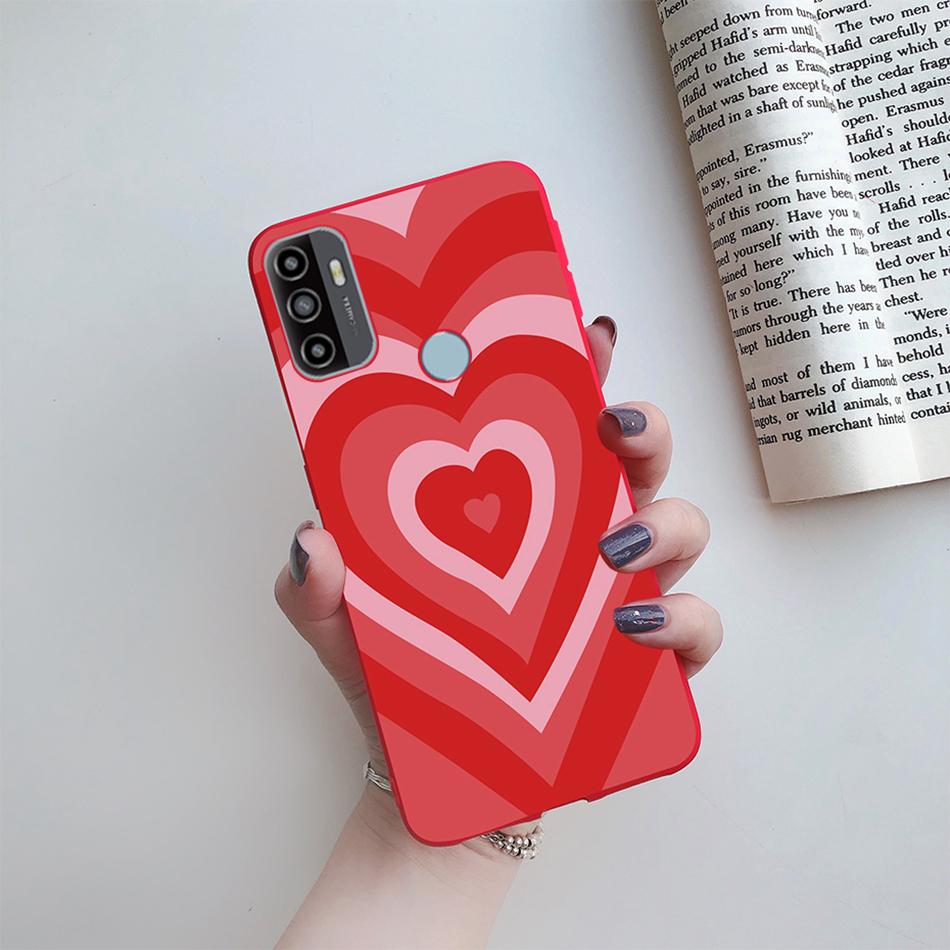 For OPPO A53S 2020 Case Cartoon Coque Heart Painted Silicone Phone Back Cover For oppo a53s A 53s A53 s oppoa53 2020 Shell Case