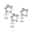 3Pcs Nail Charms Sparkling Stunning Visual Effect Ultra-Light Creative Shape Wide Application DIY Alloy Shiny Bow-knot Rhinestone Nail Art Decorations