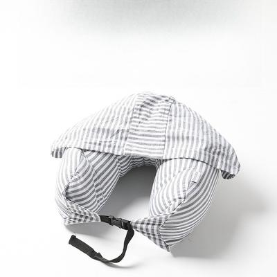 Hooded U-shaped Pillow Travel Portable Blackout Neck Pillow Office Nap Neck Pillow Airplane Pillow Neck Pillow
