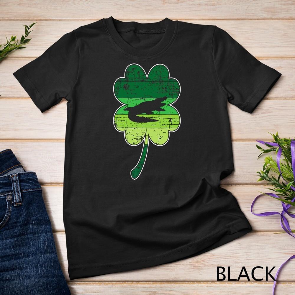 

Alligator Crocodile Shamrock Irish St Patricks Day Unisex T-shirt S