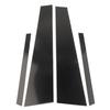 ?4pc Set Door Trim Pillar Posts Black Cover For VW Jetta 2012-2018 4dr Sedan