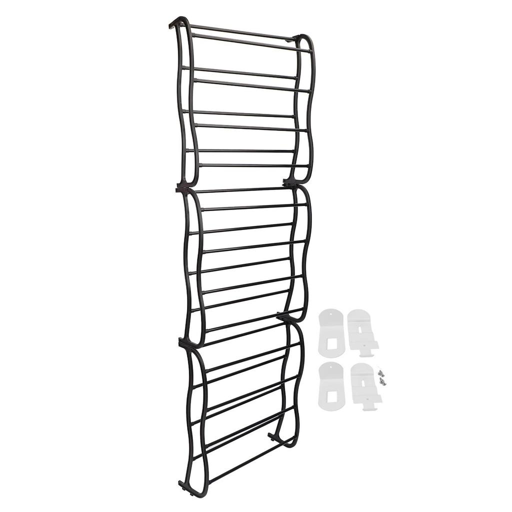 Závěsný botník za dveře 12 polic Nástěnný organizér na boty Multifunkční kombinovaný botník