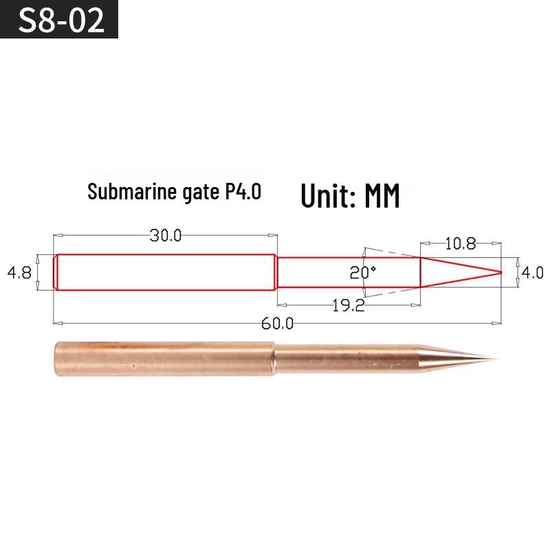 EDM Copper Electrode Rod - Fine Gate Submarine Red Copper