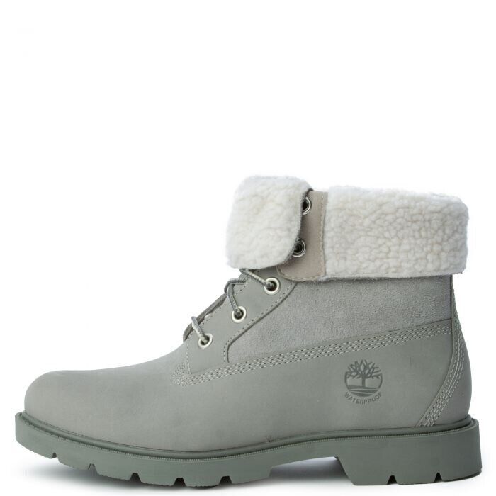 Timberland Флисовые кроссовки с отворотом, средней серой расцветки, женские TB0A1GYB-F49 39.5