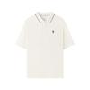 SS25 Brand Logo Fashion Simple Pullover Breathable Quick-Dry Cool Short Sleeve Polo Shirt Men Polo Shirt Cotton-Candy-White L225M167-0074