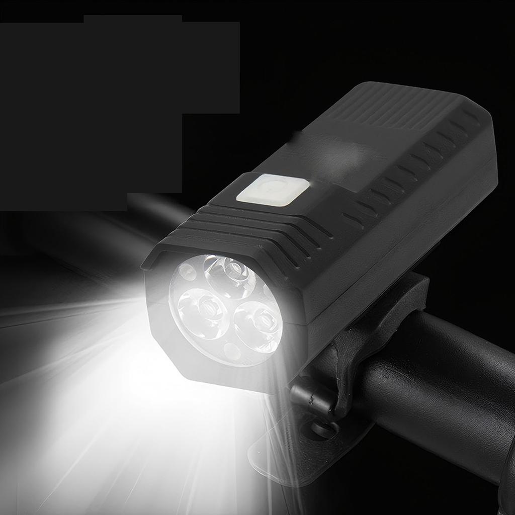 Strong Night Riding Front Light, USB Rechargeable Flashlight for Mountain, Road, and Kids Bikes