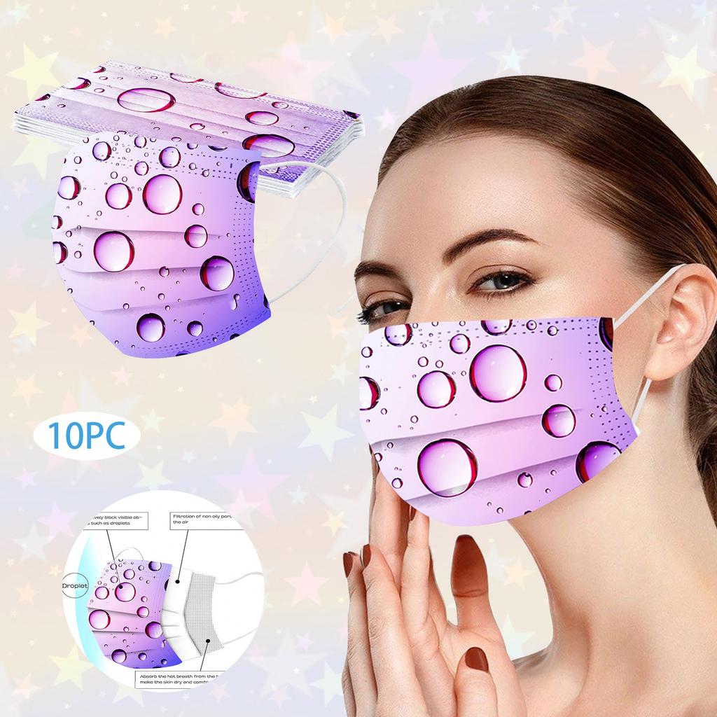 Buy [TCE] Adult Women Man Disposable Face Mask Industrial 3Ply Ear Loop ...