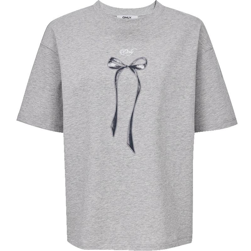 ONLY Women s 2026 Spring Embroidered Bow T-Shirt XL