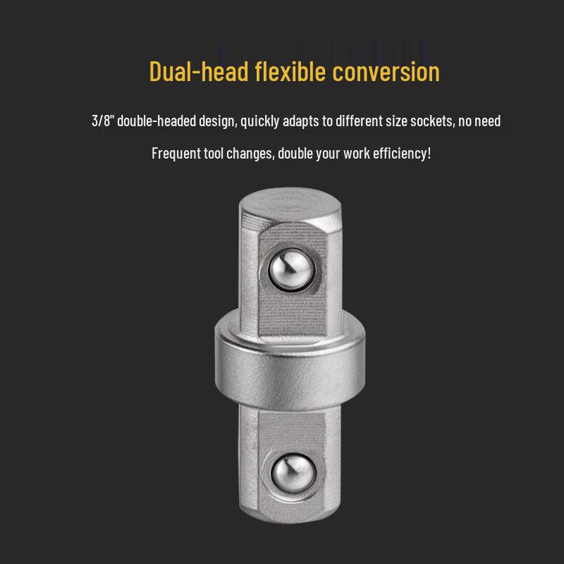3/8 Socket Conversion Double-Ended External Square Adapter Plug