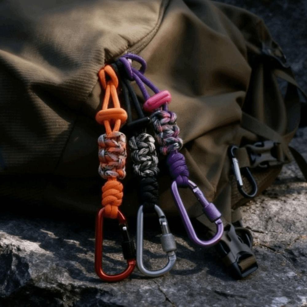 Locking Carabiner Clip Water Bottle Lanyard Zinc Zinc Alloy Carabiner Hook Beverage Bottle Lanyard Daily Use