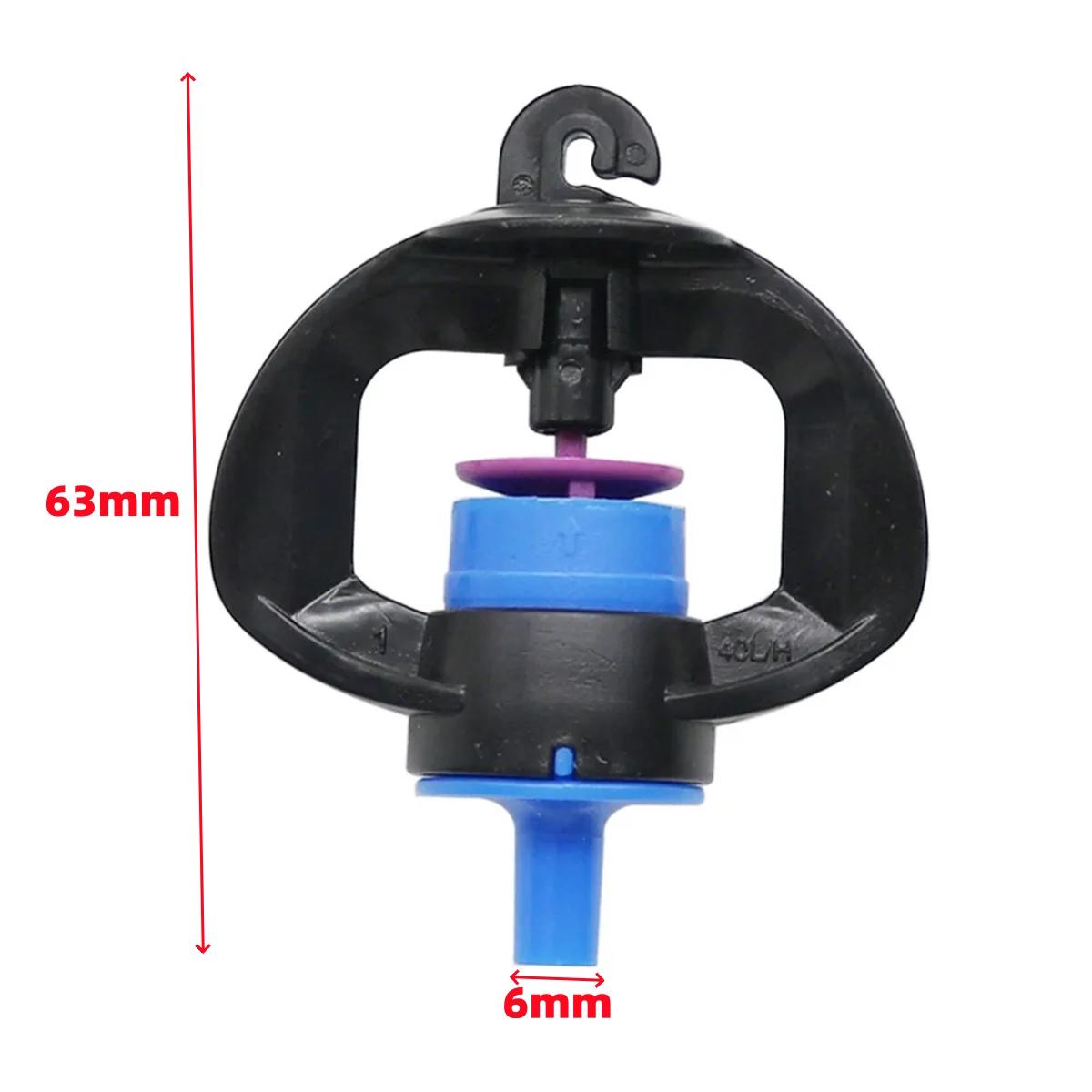 

Hanging Anti Drip Misting Sprinkler 360 Degree Rotating Nozzle Kit for Garden Greenhouse Farmland Drip Irrigation System 5 Sets