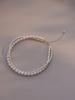 100% Natural Bright Freshwater Pearl Trendy Double Layered Chains Choker Necklace  For Women Mother's Day Gifts